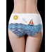 Low Waist Seamless Ice Silk Printed Comfy Briefs