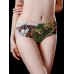 Ice Silk Seamless Low Waist Printing Cotton Crotch Briefs