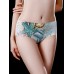 Mid Waist Printed Ice Silk Seamless Elastic Briefs