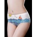 Low Waist Seamless Ice Silk Printed Comfy Briefs