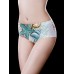 Mid Waist Printed Ice Silk Seamless Elastic Briefs