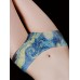 Full Hip Mid Waist Ice Silk Printing Soft Briefs