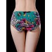 Ice Silk Graffiti Printing Seamless Full Hip Briefs